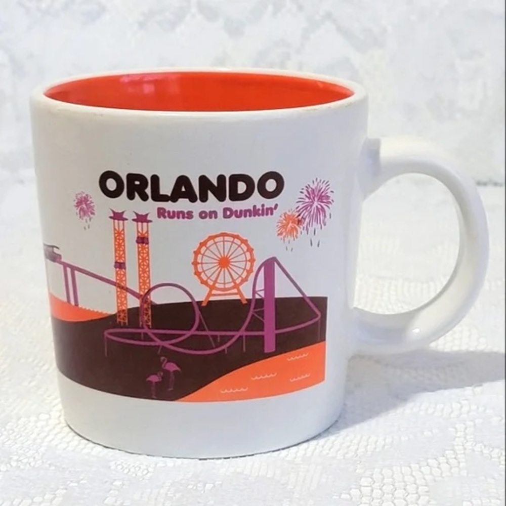 Dunkin Donuts Coffee Mug Orlando Runs on Dunkin' 2013 Limited Ed Coffee mug 14oz